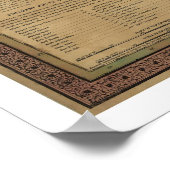 テキサス州、オレゴン、カリフォルニアの地図 – 1846 ポスター (角)