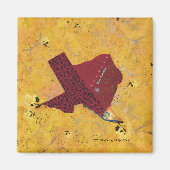 テキサス州・オースティンのマグネット・イエロー・ローズ マグネット (正面)