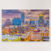 テキサス州・オースティン統一された州 ジグソーパズル (横)