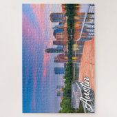 テキサス州・オースティン統一された州 ジグソーパズル (縦)