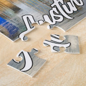 テキサス州・オースティン統一された州 ジグソーパズル (側面)