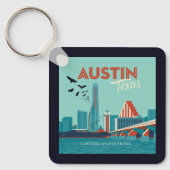 テキサス州・オースティン |コングレスアベニューブリッジ キーホルダー (正面)