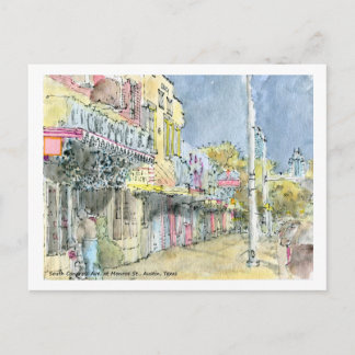 テキサス州・オースティン・モンロー・セントのS・コングレスアベニュー ポストカード