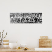 「テキサス州・カウボーイズのグループ」のポスター ポスター (キッチン)