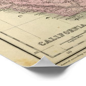 テキサス州、カリフォルニア ポスター (角)