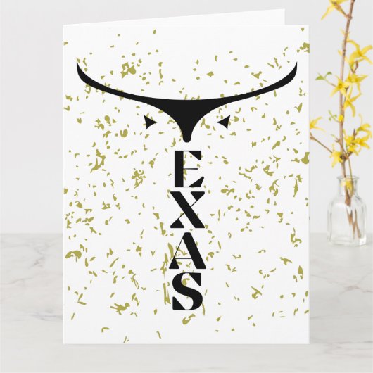 テキサス州 カード (黄色い花)