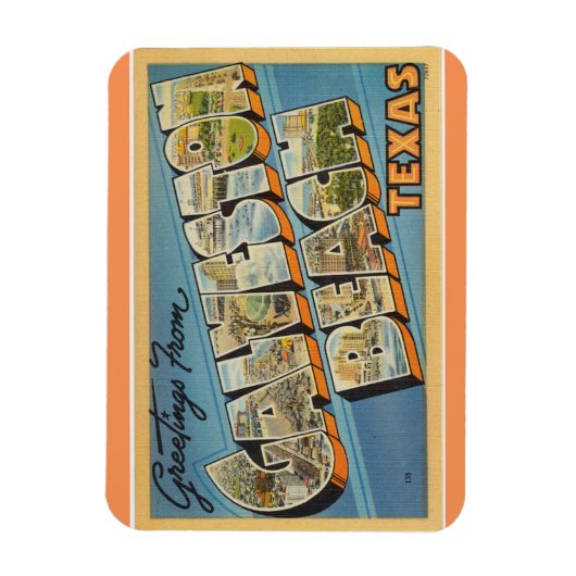 テキサス州、ガルベストンビーチ磁石 マグネット (縦)