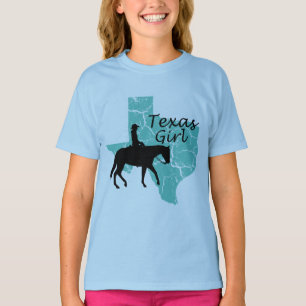 テキサス州·ガール·バース·ガールズTシャツ Tシャツ