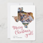 テキサス州・クリスマス |ホーム州数々のフォトコラージュ シーズンカード (正面)