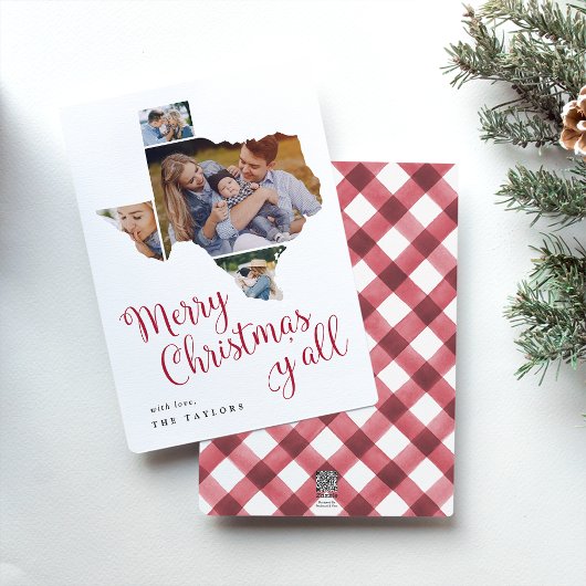 テキサス州・クリスマス |ホーム州数々のフォトコラージュ シーズンカード