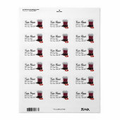 テキサス州・クリスマス ラベル (フルシート)