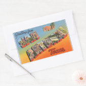 テキサス州、サンアントニオ4シールのシート 長方形シール (封筒)