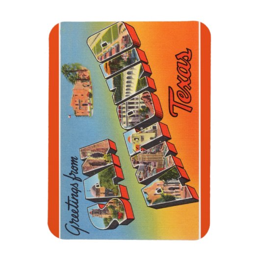 テキサス州、サンアントニオ・マグネット マグネット (縦)