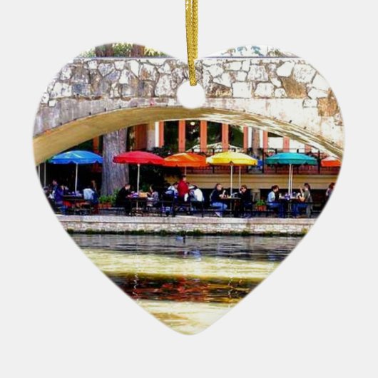 テキサス州-サン・アントニオ2 セラミックオーナメント (正面)