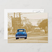 テキサス州・ジョージタウン(ACM)のダウンタウンをトラックで通過 ポストカード (正面/裏面)