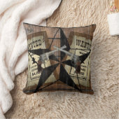 テキサス州·スター素朴·ウェスタンのデュアル·ピストルが署名を希望 クッション (ブランケット)