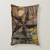 テキサス州·スター·ウ素朴ェスタン·ピストル·カウボーイ·ブーツ アクセントクッション (正面(垂直))