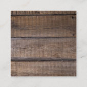 テキサス州·スター·ウ素朴ェスタン·ピストル·カウボーイ·ブーツ スクエア名刺 (裏面)