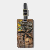 テキサス州·スター·ウ素朴ェスタン·ピストル·カウボーイ·ブーツ ラゲッジタグ (正面縦)