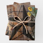 テキサス州·スター·ウ素朴ェスタン·ピストル·カウボーイ·ブーツ ラッピングペーパーシート (インサイチュ)