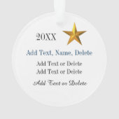 テキサス州 – ステットソン オーナメント (裏面)