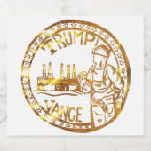 テキサス州 スパークリングワインラベル (シングルラベル)