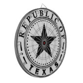テキサス州(テキサス州のシールの共和国) ダーツボード (正面左)