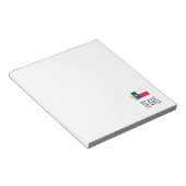 テキサス州、テキサス州国旗と黄ばみの記号 ノートパッド (アングル)