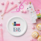 テキサス州、テキサス州国旗と黄ばみの記号 ペーパープレート (パーティー)