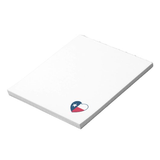 テキサス州、テキサス州国旗、ハートの記号 ノートパッド (回転)