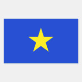 テキサス州、テキサス州国旗(1836年~1839年) 長方形シール (正面)