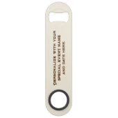 テキサス州、テキサス州州、ネイビーブルーのシンボル スピード栓抜き (裏面)