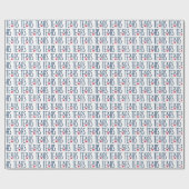 テキサス州、テキサス州、スターネイビーのシンボル ラッピングペーパー (フラット)