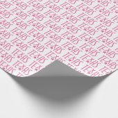 テキサス州、テキサス州、スターピンクのシンボル ラッピングペーパー (角)