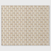 テキサス州、テキサス州、スターブラウンのシンボル ラッピングペーパー (フラット)