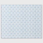 テキサス州、テキサス州、スターブルーのシンボル ラッピングペーパー (フラット)