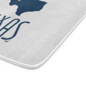 テキサス州、テキサス州、ネイビーブルーのシンボル カッティングボード (角)