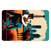 テキサス州:テキサス州・フレキシブルで全てが大きい マグネット (横)