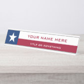 テキサス州 デスクネームプレート (正面)