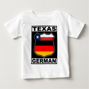テキサス州・ドイツ・アメリカン ベビーTシャツ