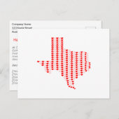 テキサス州♥バレンタインデー不動産仲介業者マーケティングはがき ポストカード (正面/裏面)