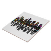 テキサス州・ヒューストンはグラフィティ・セラミック・タイルで覆われた タイル (側面)