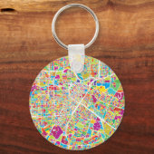 テキサス州・ヒューストン |ネオンマップ キーホルダー (正面)