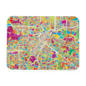 テキサス州・ヒューストン |ネオンマップ マグネット (横)