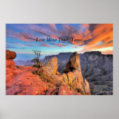 テキサス州、ビッグベンド国立公園。 ポスター (正面)