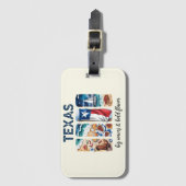 テキサス州 – ビッグ・ウェーブズはっきりした&フレーバー ラゲッジタグ (正面縦)