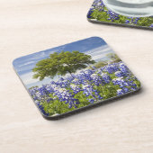 テキサス州·ブルーボンネッツ(ルピヌス·テクセンス)とオーク コースター (左側)