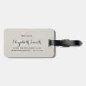 テキサス州-ホームスイートホームバーラップルック ラゲッジタグ (裏面横)