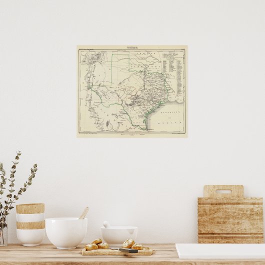 テキサス州 ポスター (キッチン)