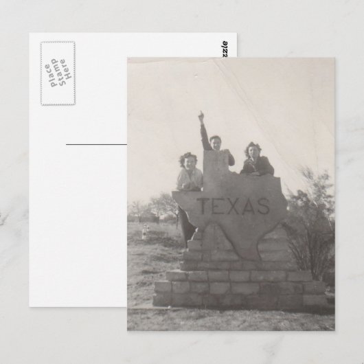 テキサス州! ポストカード (正面/裏面)